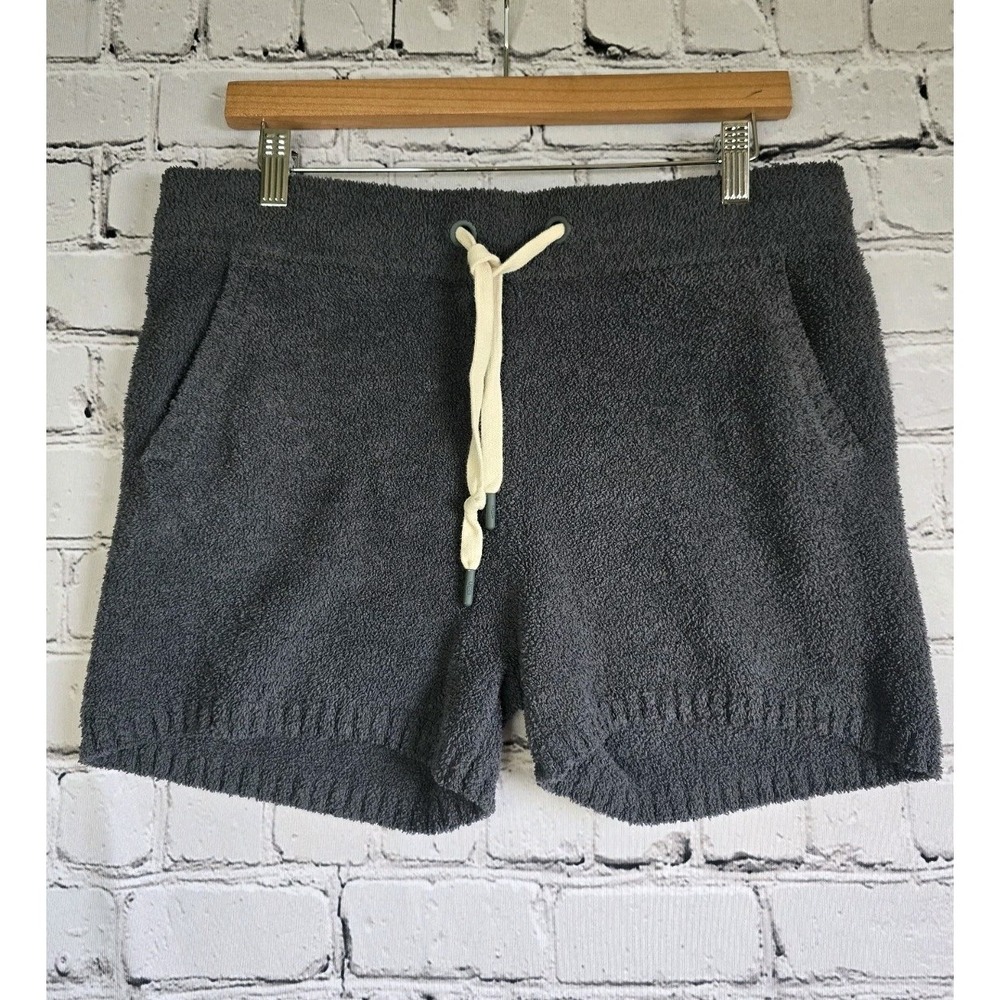 Ugg Noreen Spft Cozy Fleece Loungwear Drawstring Shorts Gray Size Medium‎